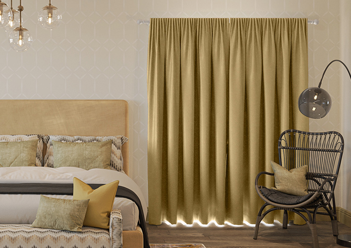 Kyoto Faux Silk, Gold - Made to Measure Curtains - Image 7